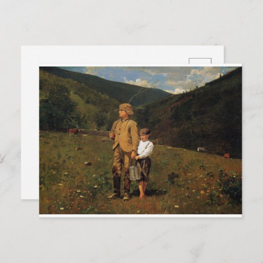 ヴィンテージウィンスローホメラーが牧場を横切る ポストカード (正面/裏面)