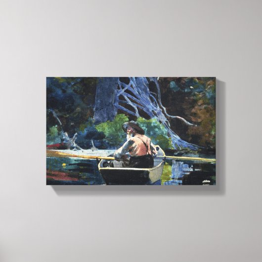 ヴィンテージウィンスローホームマザアディロンドックガイド キャンバスプリント (正面)