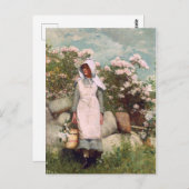 ヴィンテージウィンスローホームマーガールアンドローレル ポストカード (正面/裏面)