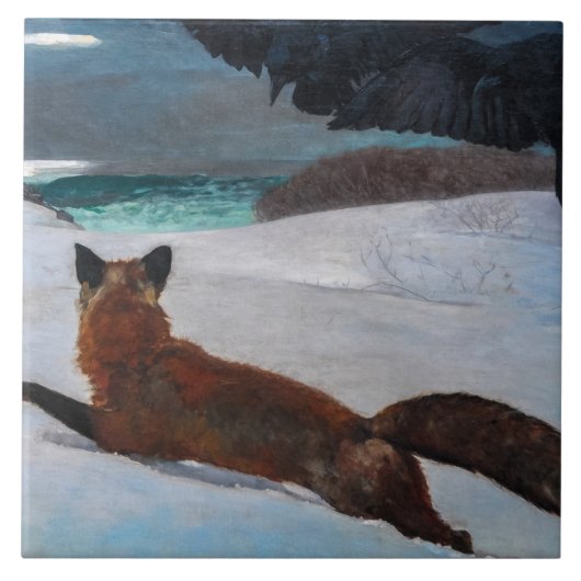 ヴィンテージウィンスローホームマーキツネ狩りポスター タイル (正面)
