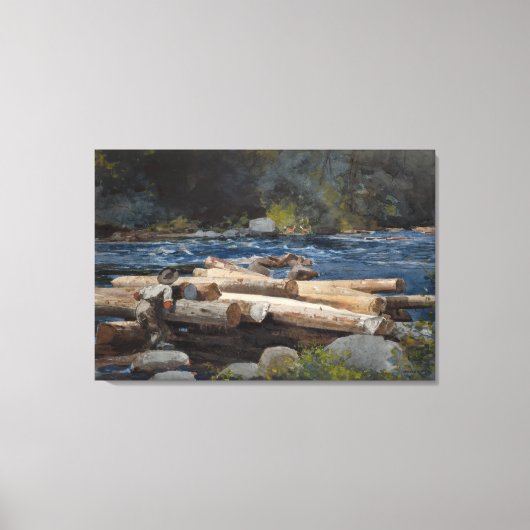 ヴィンテージウィンスローホームマーハドソンリバー キャンバスプリント (正面)