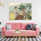 ヴィンテージウィンズローホーマーオンザスティール キャンバスプリント (インサイチュ (リビング))