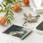 ヴィンテージウィンズローホーマーライフサイズブラックバス キーホルダー (側面)