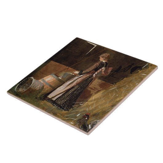 ヴィンテージウィンズローホーマー新鮮な卵 タイル (側面)