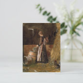 ヴィンテージウィンズローホーマー新鮮な卵 ポストカード (スタンド正面)