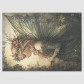 ヴィンテージウィンターウッドランドフェアリー、フローラクラウン 薄葉紙 (正面)