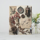 ヴィンテージウィンターエフエマスクラップブック紙 (スタンド正面)