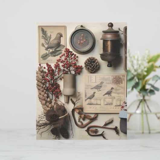 ヴィンテージウィンターエフエマスクラップブック紙 (スタンド正面)