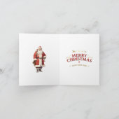 ヴィンテージウィンタークリスマスタウンハウスメリークリスマス カード (内部)