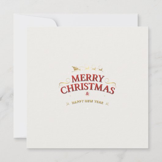 ヴィンテージウィンタークリスマストタウンハウス カード (裏面)