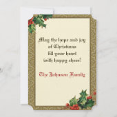 ヴィンテージウィンターサンタインゴールデンスリー シーズンカード (裏面)