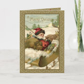 ヴィンテージウィンターサンタインゴールデンスリー シーズンカード (正面)