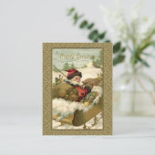 ヴィンテージウィンターサンタインゴールデンスリー シーズンポストカード (スタンド正面)