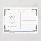 ヴィンテージウィンターサンタウィズプレゼント ポストカード (裏面)