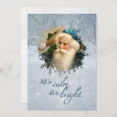 ヴィンテージウィンターサンタ シーズンカード (正面/裏面)