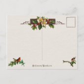 ヴィンテージウィンターサンタ シーズンポストカード (裏面)