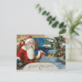 ヴィンテージウィンターサンタ シーズンポストカード (スタンド正面)