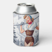 ヴィンテージウィンタースキーピンアップ 缶クーラー (缶裏面)