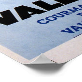 ヴィンテージウィンタースポーツイタリアンアルプス旅行 ポスター (角)