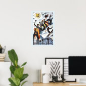 ヴィンテージウィンタースポーツスイス旅行広告 ポスター (ホームオフィス)