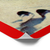 ヴィンテージウィンタースポーツスキーイタリア,ドロミテス ポスター (角)