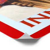 ヴィンテージウィンタースポーツスキーオーストリア，インスブルック ポスター (角)