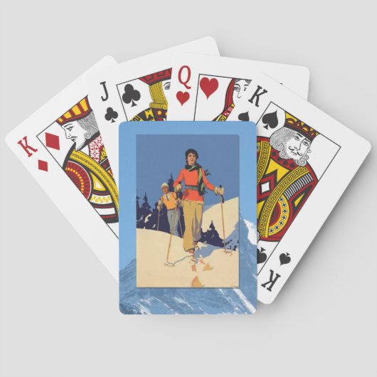 ヴィンテージウィンタースポーツ – オンザピスト トランプ (裏面)