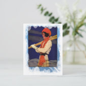 ヴィンテージウィンタースポーツ – スキー場のファッション ポストカード (スタンド正面)