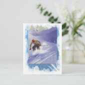 ヴィンテージウィンタースポーツ – ダウンヒルレース ポストカード (スタンド正面)