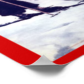 ヴィンテージウィンタースポーツ，フィンランド ポスター (角)