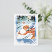 ヴィンテージウィンタースポーツ – 山を下りレース ポストカード (スタンド正面)