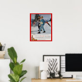 ヴィンテージウィンタースポーツRheingoldビール ポスター (ホームオフィス)