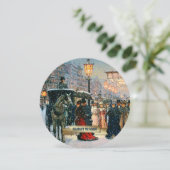 ヴィンテージウィンターパリジャンシーンホリデーパーティー 招待状 (スタンド正面)