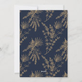 ヴィンテージウィンターホリデー結婚式招待状 シーズンカード (裏面)