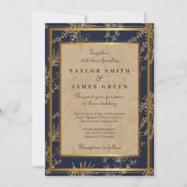 ヴィンテージウィンターホリデー結婚式招待状 シーズンカード