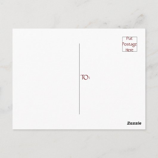 ヴィンテージウィンターミッテンハイゲタイムコジモダンー ポストカード (裏面)