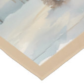 ヴィンテージウィンターメリークリスマスモノグラム | ミディアム テーブルクロス (アングル)