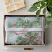 ヴィンテージウィンタールーラルビレッジアンドクリスマスホリー 薄葉紙 (ギフト)