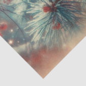 ヴィンテージウィンター（鳥）ショウジョウコウカンチョウオンスノーブランチデクページ 薄葉紙 (詳細)