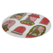 ヴィンテージウィンドウのイラスト芸術的:。 カッティングボード (角)