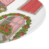 ヴィンテージウィンドウのイラスト芸術的:。 カッティングボード (角)