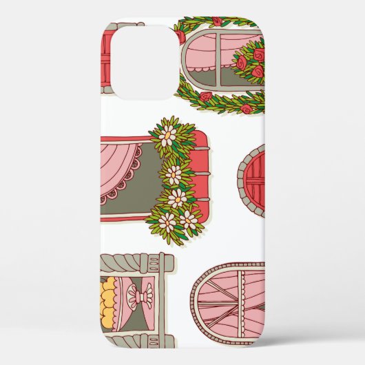 ヴィンテージウィンドウのイラスト芸術的:。 Case-Mate iPhoneケース (裏面)