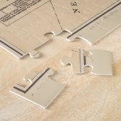 ヴィンテージウィンニペソーキー湖の地図(1896) ジグソーパズル (側面)