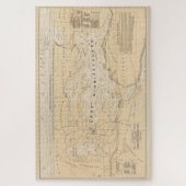 ヴィンテージウィンニペソーキー湖の地図(1896) ジグソーパズル (縦)