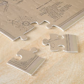 ヴィンテージウィンニペソーキー湖の地図(1907) ジグソーパズル (側面)