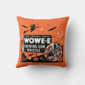 ヴィンテージウィーチューインガムハロウィーンホイッスルWOWE-E クッション (裏面)