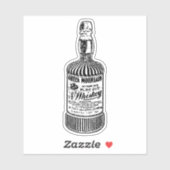 ヴィンテージウイスキーボトルステックラシックク – チャーム シール (シート)