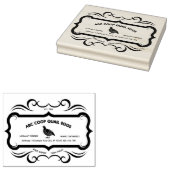 ヴィンテージウイル卵スタンプ ラバースタンプ (押印)