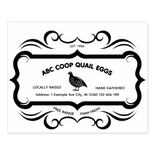 ヴィンテージウイル卵スタンプ ラバースタンプ (インプリント)