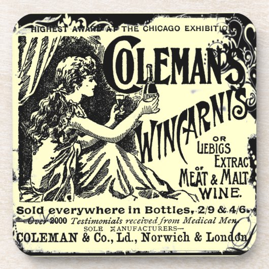 ヴィンテージウインカーニストニックアド コースター (正面)